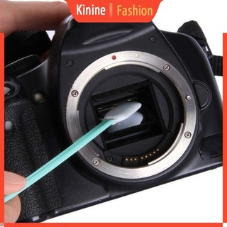 Kin 6 Miếng Làm Sạch Swab Sticks Đầu Bọt Biển Sạch Cho Ống Kính Máy Ảnh DSLR