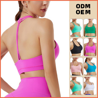 Quần Lót Thể Thao Có Miếng Lót Ngực / Nữ Gợi Cảm Lưng Đẹp Không Vòng Thép Áo Ngực Yoga / Áo Ngực Tập Hợp Chống Sốc