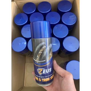 Chai Xịt Dưỡng Nhựa Nhám Đen, Bảo Dưỡng Vỏ Xe Phục Hồi Nhựa Hư Tổn ZEUS Tire & Trim Shine 400ml