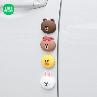 Linefriends hoạt hình cửa ô tô bên chống va chạm khối chống va chạm chống trầy xước dải chống va chạm phía sau
