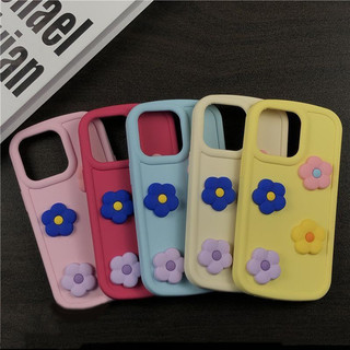 Ins Dopamine Hoa Màu Ba Chiều Thích Hợp Cho iPhone13promax Vỏ Điện Thoại Apple 15 14 12 11 XR XSMAX Vỏ Bảo Vệ Silicon Chống Sốc