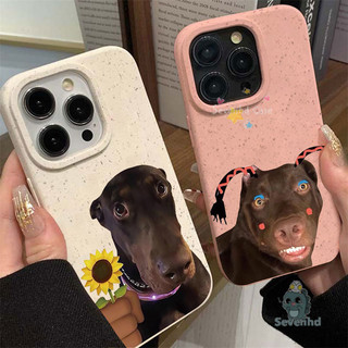 Tương thích cho iPhone 15 14 13 12 11 Pro Max X XR Xs Max 8 7 6 6s Plus SE 2020 Ốp điện thoại phân hủy mờ INS Cặp đôi ngộ nghĩnh Chó xấu xí Chống sốc Ốp lưng TPU mềm
