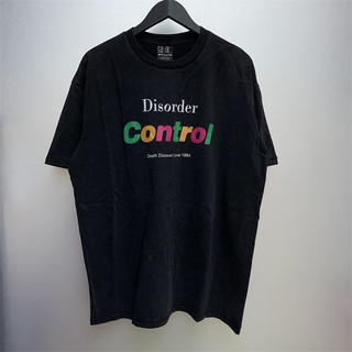 Xu Hướng Cổ Điển 6SA68T Cặp Đôi Thời Trang Thoải Mái Áo Phông Cotton Màu Tem Chữ Thường Ngày Tay Ngắn Áo Plus Kích Thước Unisex