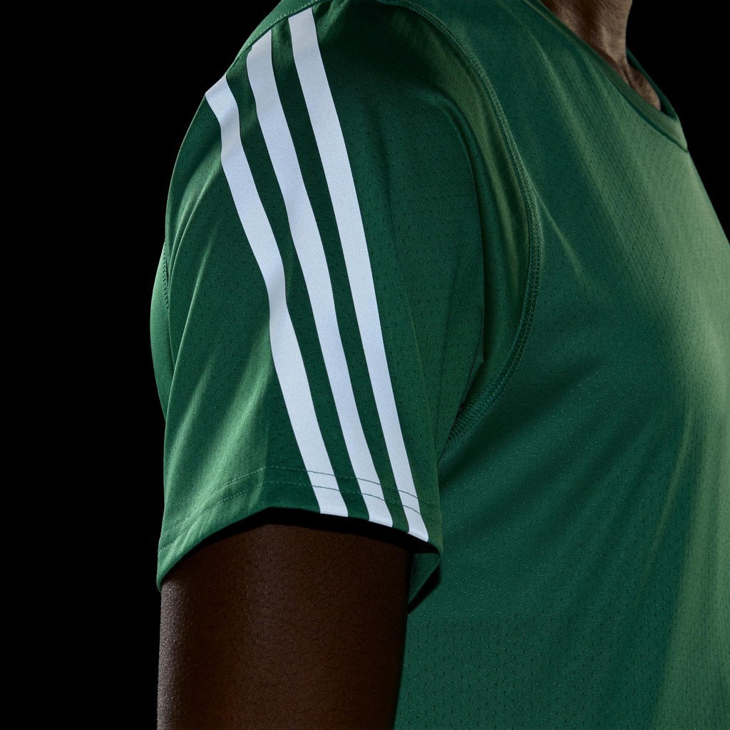 Adidas Chạy Áo Thun chạy bộ 3 Sọc Run Icons Low-Carbon Nữ màu xanh lá HM4302