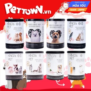 Pate hỗn hợp cho chó và mèo King’s Pet hộp 380g