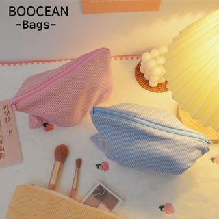 Túi trang điểm, Túi đựng mỹ phẩm dung tích lớn kẻ sọc, Túi đựng mỹ phẩm Cotton