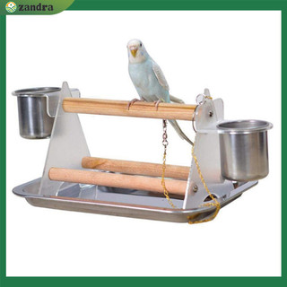 Đồ chơi móng vuốt mài cho thú cưng Giá đỡ hình tam giác cho vẹt nhỏ vừa