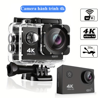  Camera hành trình xe mát gắn mũ bảo hiểm Sport camera 4K Cam hành trình cho xe máy xe đạp đi phượt di lịch 
