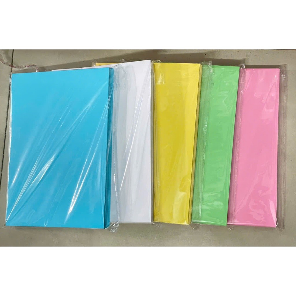 50 tờ Bìa màu A4 dày ĐL 180gsm, bìa thái A4 giấy cứng đủ màu