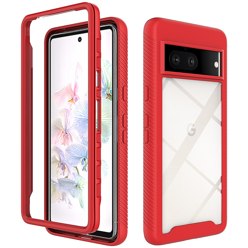 Dành Cho Google Pixel 7 / Pixel 7 Pro Full Body Hybrid Hạng Nặng Hai Lớp Trong Suốt Chống Sốc Vỏ Bảo