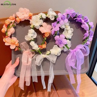 Vòng hoa đội đầu cô dâu mới