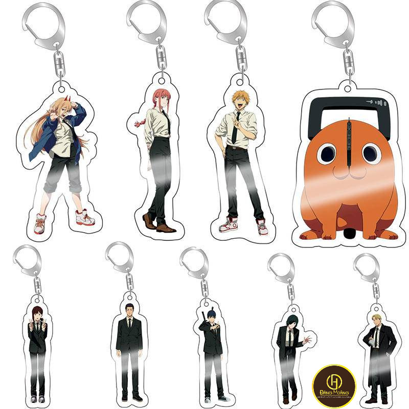 Móc khóa mặt acrylic hình nhân vật anime Chainsaw Man Denji Makima Aki Hayakawa Himeno Kishibe-ĐH