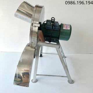 Máy cắt chuối inox cửa ngang - máy thái chuối inox siêu mịn - thái nguyên cây - băm cỏ voi. tiện lợi. động cơ 1,5kw