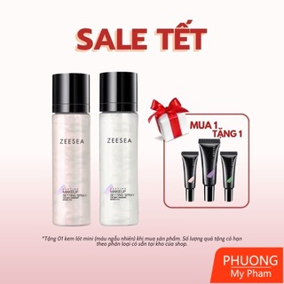 Xịt Khóa Nền Trang Điểm ZEESEA Lâu Trôi Ánh Nhũ Nhẹ Long Lasting Gloss Setting Spray