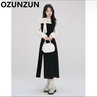 Ozunzun Thời Trang Tính Khí Lưng Dưới Xuất Hiện Đầm Mỏng 8659