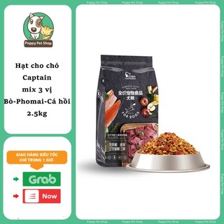 Pet captain thức ăn cho chó mix thịt bò gà phomai cá hồi