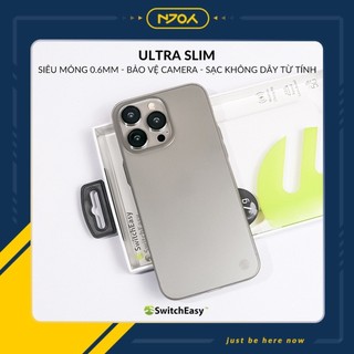 Ốp Siêu Mỏng Nhám SwitchEasy Chống Vân Tay Chất Liệu PP Cho Điện Thoại iPhone 16 Pro Max 15 14 13