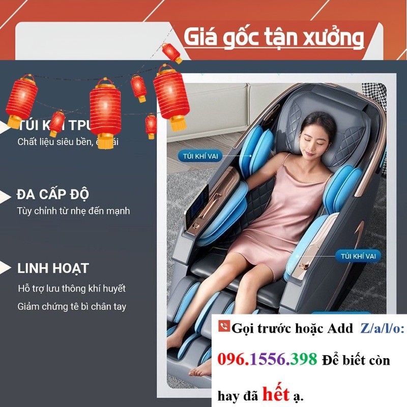 &gt;&gt; CH Ghế massage toàn thân Okinawa OS-392 bi silicon di chuyển công nghệ 4D