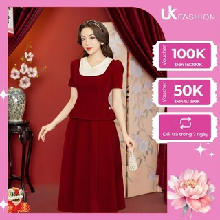Áo Sơ Mi Nhung Phối Cổ UK Fashion Thời Trang Công Sở Nữ, Sang Trọng, Thanh Lịch, Thiết Kế Cao Cấp, Vải Mềm NKSM2312003
