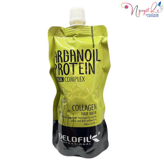 Hấp dầu Collagen Delofil Arganoil Protein siêu mượt 500ml | Nguyet Le |