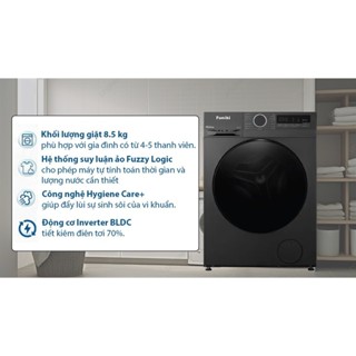 Máy giặt Funiki inverter 8.5 kg HWM F885ADG -THÁI LAN