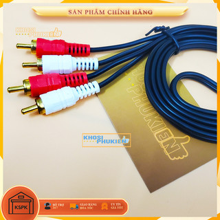 Dây cáp av/rca 3 ra 3 - 2 ra 2 - dây av 4 đầu / 6 đầu - jack hoa sen rca - dây loa av 3.5 ra 2 đầu bông sen dây âm thanh