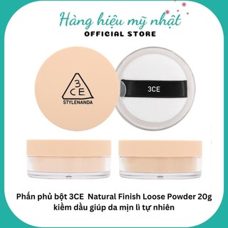Phấn phủ bột 3ce Natural Finish Loose Powder 20g