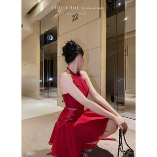 Đầm Yếm Bèo XĐ Chouchou - Đỏ [Ảnh thật cam thường hình cuối]