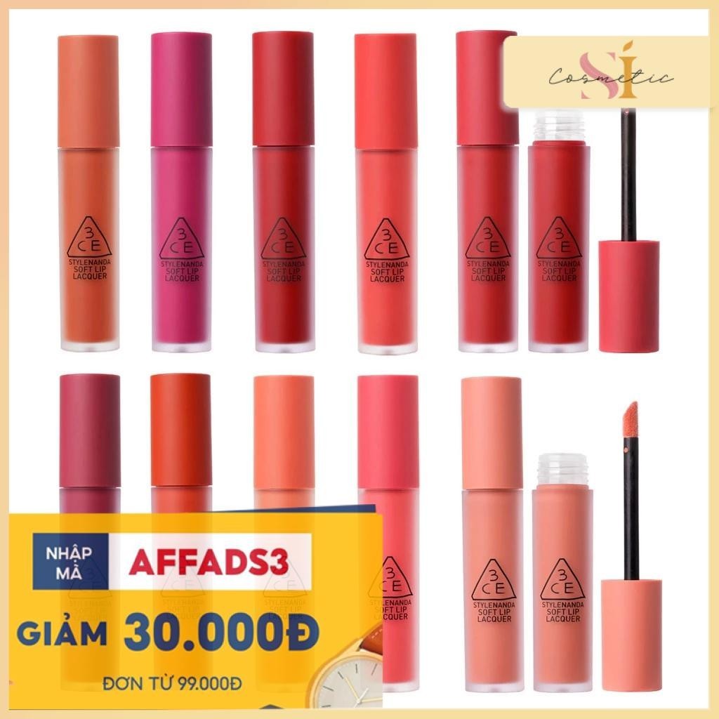 Son Kem Lì 3CE SOFT LIP LACQUER TAWNY RED Nullset