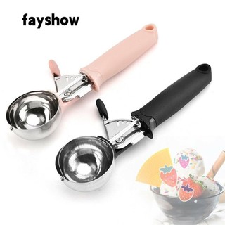 Muỗng Múc Kem/Trái Cây Bằng Inox Nhiều Màu Sắc Tiện Dụng Cho Nhà Bếp
