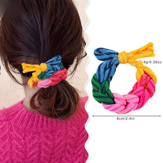 Cao Cấp Nơ Bện Dây Buộc Tóc Nữ Cao Cấp Cảm Giác Buộc Tóc Dây Cao Su Dây Đầu Dây