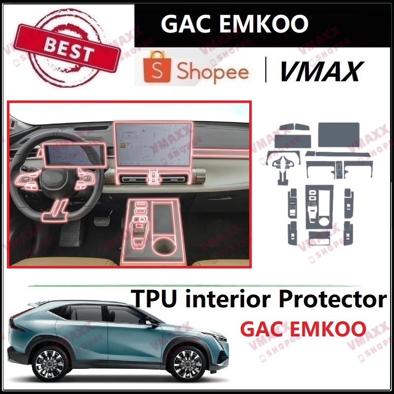 GAC Emkoo 2023 2024 Tấm bảo vệ màn hình TPU nội thất Tương thích với GAC Emkoo 2023 2024