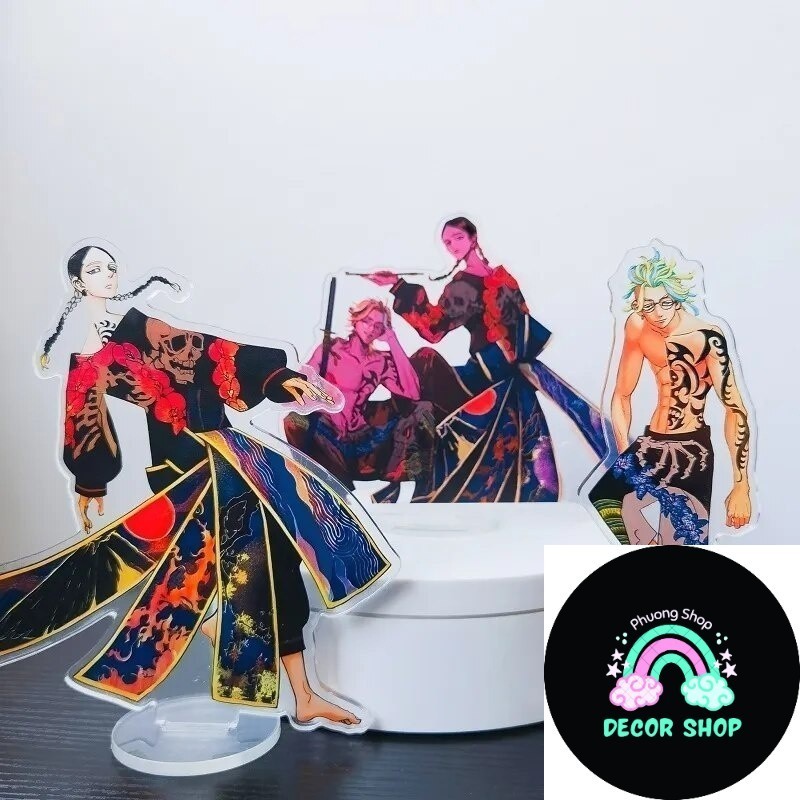 Mô hình Standee Hot Anime Tokyo Avengers Haitani Ran x Haitani Rindou Phụ kiện trang trí để bàn góc 