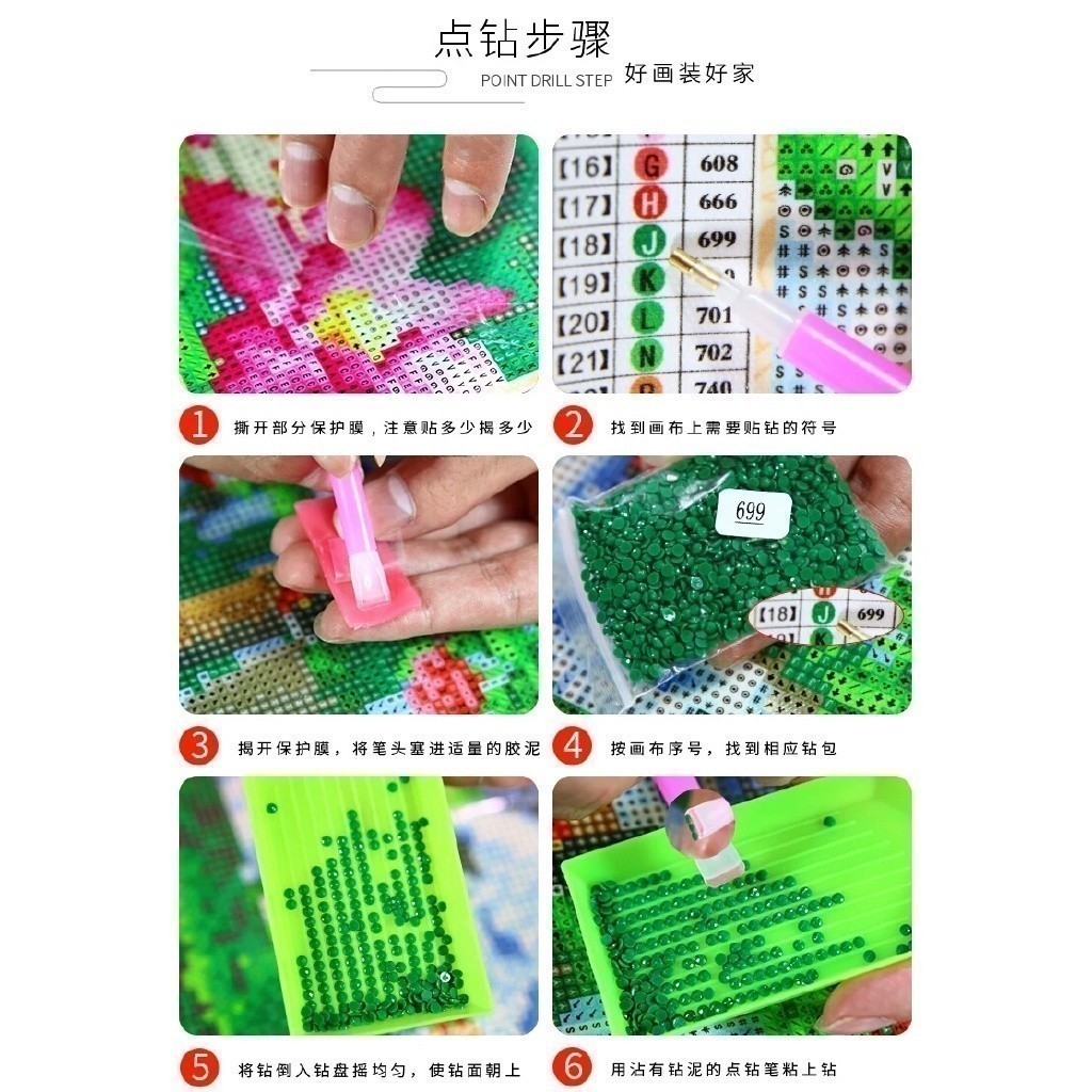 Yoyo D5 Trang trí mới tại nhà Tranh kim cương Tượng Phật Bồ Tát Quan Âm có thể tùy chỉnhZJ48