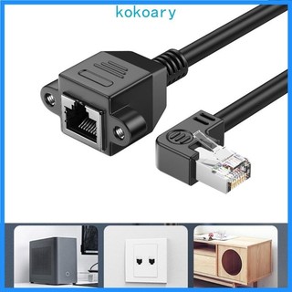 Kok Cat5 Cáp Ethernet Dây Nối Dài Nam Nữ Lỗ Vít Thẳng Trái Phải Lên Xuống Đầu Nam