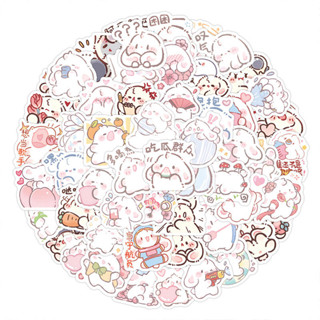 100 Chiếc Hoạt Hình Dễ Thương Ins Hàn Quốc Mềm Mại Và Dễ Thương Thỏ Nhỏ Graffiti Dán Cho Mũ Bảo Hiểm Xe Đạp Tay Tài Khoản Bút Chì Đề Can Reforged Glory