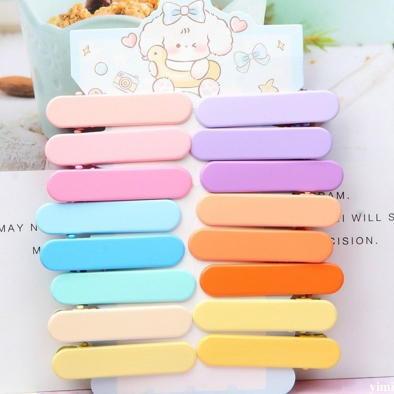 🔆🔆Kẹp tóc màu kẹo Gradient mái đơn giản nhiều màu sắc（yimi.vn）