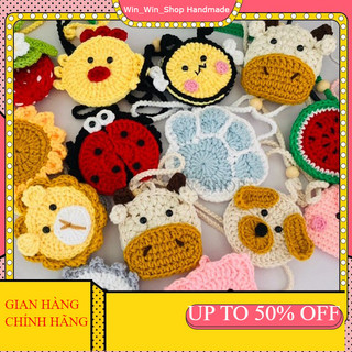 Túi đựng tỏi cho bé hình quả bơ - có đính tên bé theo yêu cầu