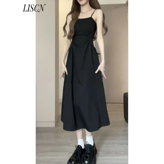 LISCN váy Đầm váy nữ body đầm Phong cách Popular thời trang Cổ điển WLQ2430ID7 12Z240320