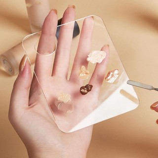 Trang Điểm Trộn Bảng Dụng Cụ Trang Điểm Bảng Trộn Acrylic Trong Suốt Cho Kem Nền Trang Điểm G8G4