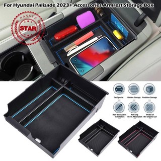 Hộp đựng bảng điều khiển trung tâm ô tô Tương thích cho Hyundai Palisade 2023 + Phụ kiện H7F9
