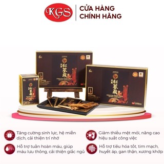 Nước Uống Hồng Sâm Nhung Hươu Hàn Quốc Pha Sẵn KGS - Giúp Tăng Cường Sinh Lực & Lưu Thông Máu Tốt (50ml x 30 gói)