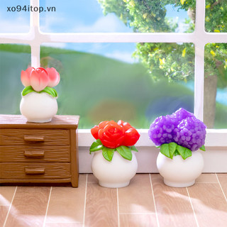 Xoitop Mini Mô Phỏng Cây Hoa Chậu Micro Phong Cảnh Đồ Trang Trí Nhà Để Bàn Trang Trí Bảng Điều Khiển Ô Tô VN