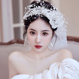 Bờm cài tóc cô dâu băng đô