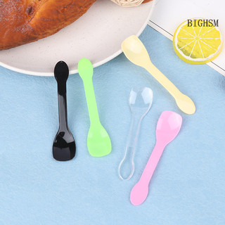 Bighsm 100 Chiếc Mini Thìa Nhựa Flatware Thìa Cho Thạch Kem Món Tráng Miệng Thìa Nhựa Cho Dự Tiệc Tiếp Liệu SKK