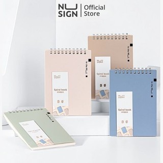  Sổ lò xo gáy xoắn màu pastel A6 120 trang kẻ ngang Phù hợp làm planner, sử dụng như tập vở học sinh