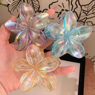 Ins Jelly Màu Hoa Kẹp Tóc Trong Suốt Hoa Bauhinia Chân Tóc Laser Hoa Phổ Biến Kẹp Tóc Kẹp Tóc Nữ Phụ Kiện Tóc