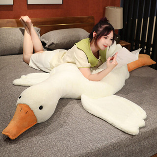 Dễ thương lớn ngỗng trắng gối sang trọng đồ chơi ôm ngủ búp bê búp bê lớn cô gái búp bê quà tặng sinh nhật