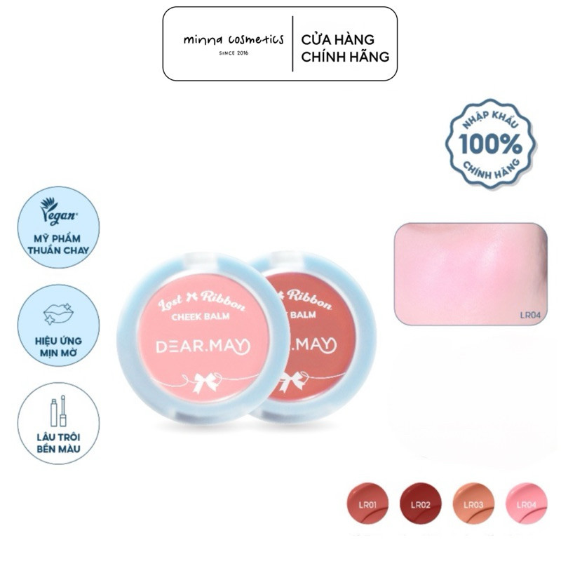 [ƯU ĐÃI SHOP MỚI] [Dearmay] Má Hồng Kem Dearmay Lost Ribbon Cheek Balm Tặng Kèm Mút Tán mini