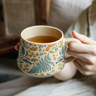 Cốc gốm handmade đẹp phiên bản giới hạn mùa hoa phong cách sứ vintage sứ quà tặng Cốc cà phê